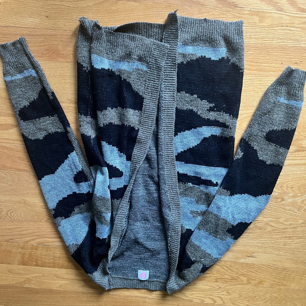 Camo cardigan